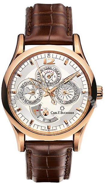 Carl F. Bucherer Manero Perpetual Calendar Mens Wristwatch 00.10902.03.16.01
