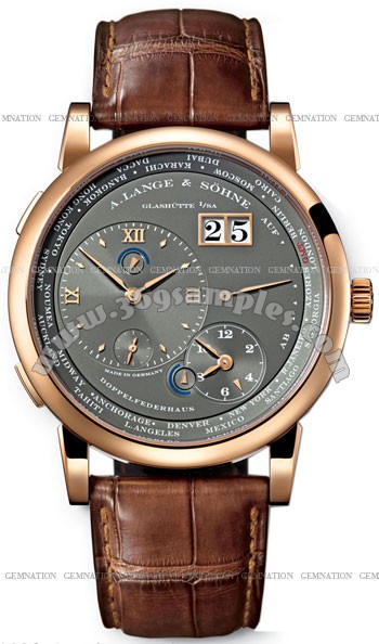 A Lange & Sohne Lange 1 Time Zone Mens Wristwatch 116.033