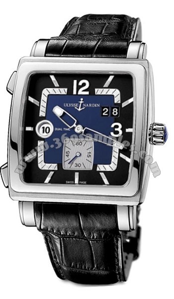 Ulysse Nardin Quadrato Dual Time Mens Wristwatch 243-92-632