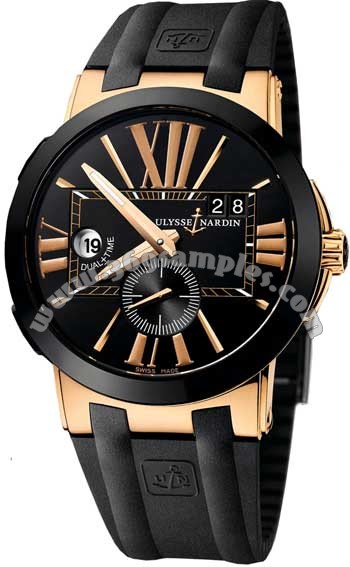 Ulysse Nardin Executive Dual Time Mens Wristwatch 246-00-3-42
