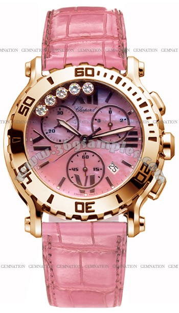 Chopard Happy Sport Round Chronograph Ladies Wristwatch 283581-5006