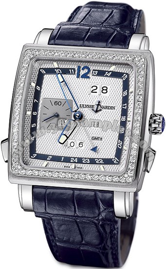 Ulysse Nardin Quadrato Dual Time Perpetual Mens Wristwatch 320-90B/61