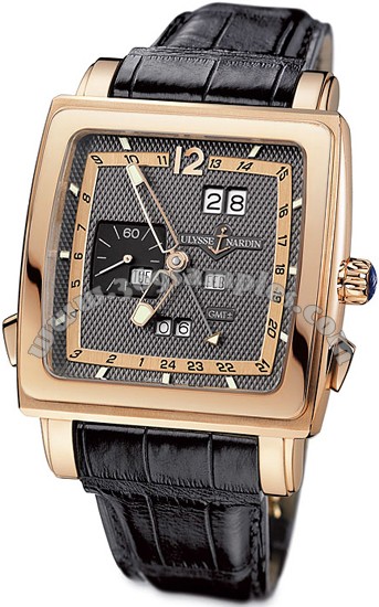 Ulysse Nardin Quadrato Dual Time Perpetual Mens Wristwatch 326-90/69