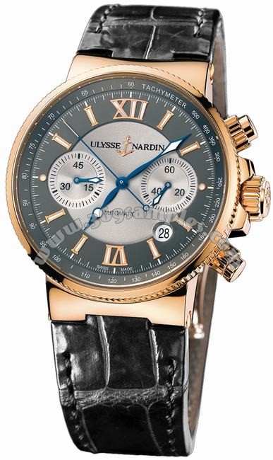 Ulysse Nardin Maxi Marine Chronograph Mens Wristwatch 356-66/319