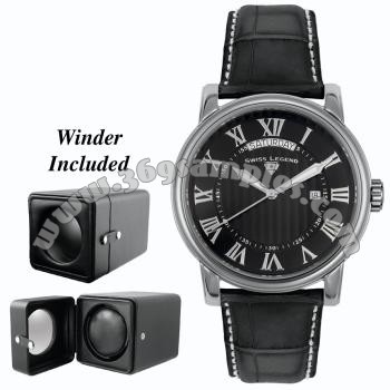 SWISS LEGEND The President Mens Wristwatch 40039-BLK-ABT01C