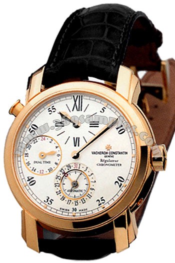 Vacheron Constantin Malte Dual Time Regulator Mens Wristwatch 42005000R9068