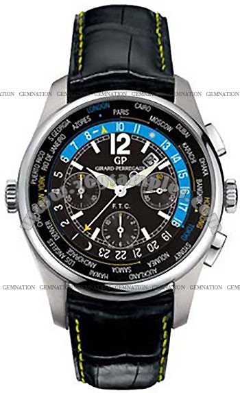 Girard-Perregaux World Timer WW.TC Chronograph Mens Wristwatch 49805-11-671-SBJ6A