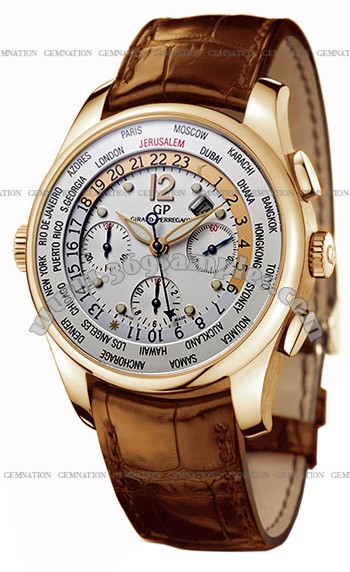 Girard-Perregaux World Timer WW.TC Chronograph Mens Wristwatch 49805-52-694SBACA