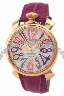 GaGa Milano Manual 40mm Gold Plated Unisex Wristwatch 5021.1.PK