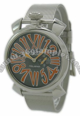 GaGa Milano Slim 46mm Steel Men Wristwatch 5080.4.SV