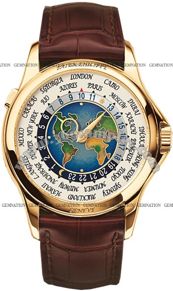 Patek Philippe World Time Mens Wristwatch 5131J