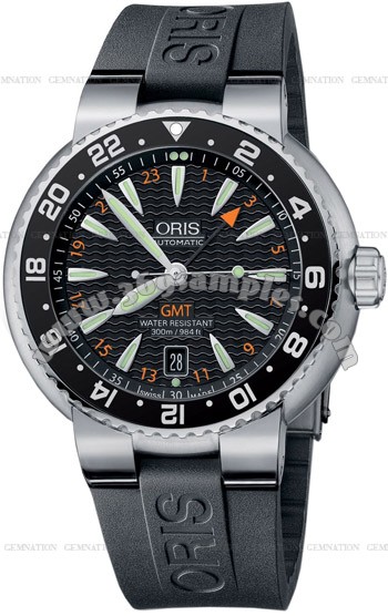 Oris Divers GMT Date Mens Wristwatch 668.7639.84.54.RS