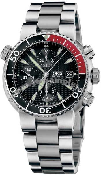 Oris Diver Chronograph Mens Wristwatch 674.7542.71.54.MB