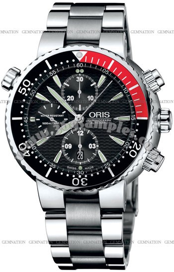 Oris Diver Chronograph Mens Wristwatch 674.7599.71.54.MB
