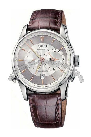 Oris Artelier Worldtimer Mens Wristwatch 690.7581.40.51.LS