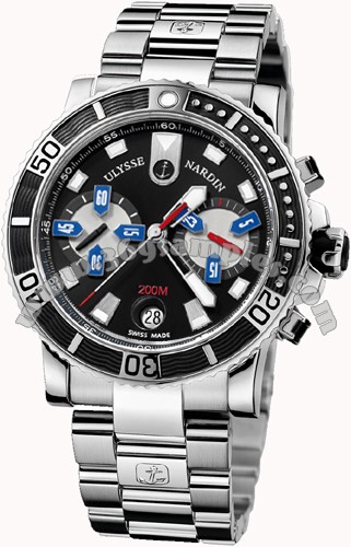 Ulysse Nardin Maxi Marine Diver Chronograph Mens Wristwatch 8003-102-7/92