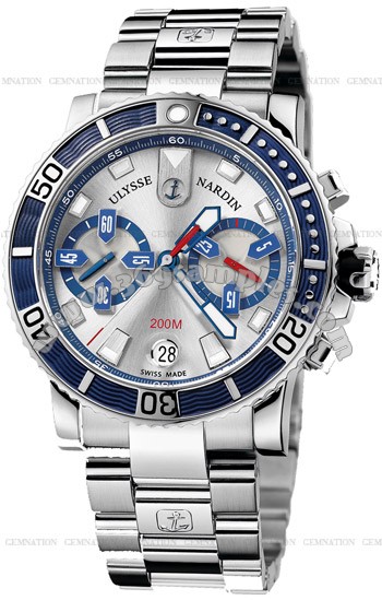 Ulysse Nardin Maxi Marine Diver Chronograph Mens Wristwatch 8003-102-7.91