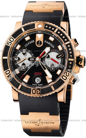 Ulysse Nardin Maxi Marine Diver Chronograph Mens Wristwatch 8006-102-3A.92