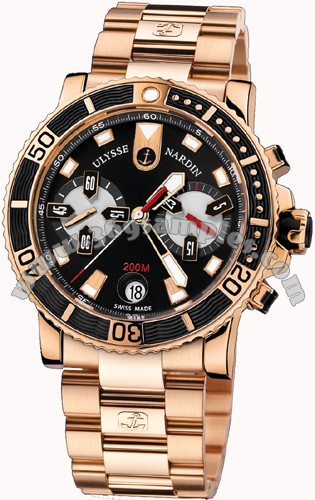 Ulysse Nardin Maxi Marine Diver Chronograph Mens Wristwatch 8006-102-8M/92