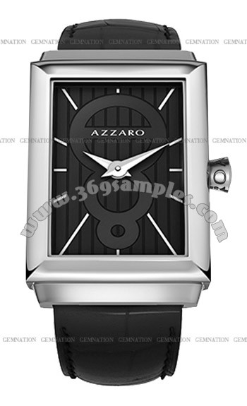 Azzaro Legend Rectangular 2 Hands Mens Wristwatch AZ2061.12BB.000