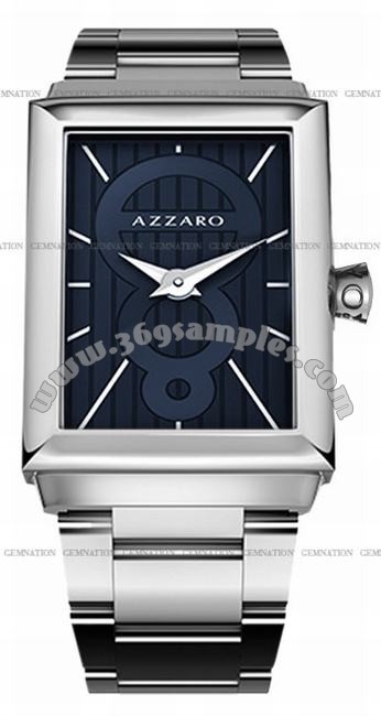 Azzaro Legend Rectangular 2 Hands Mens Wristwatch AZ2061.12EM.000