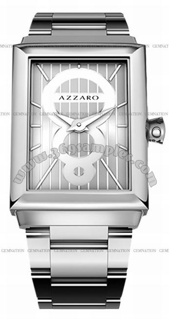 Azzaro Legend Rectangular 2 Hands Mens Wristwatch AZ2061.12SM.000
