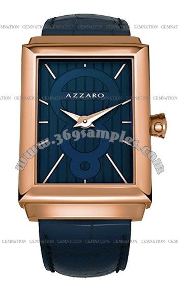 Azzaro Legend Rectangular 2 Hands Mens Wristwatch AZ2061.52EE.000