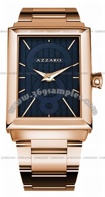 Azzaro Legend Rectangular 2 Hands Mens Wristwatch AZ2061.52EM.000