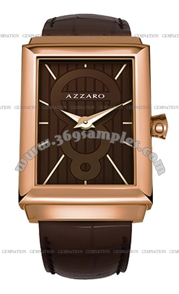 Azzaro Legend Rectangular 2 Hands Mens Wristwatch AZ2061.52HH.000