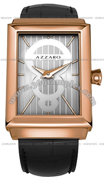 Azzaro Legend Rectangular 2 Hands Mens Wristwatch AZ2061.52SB.000