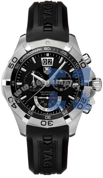 Tag Heuer Aquaracer Chronograph Grand-Date Mens Wristwatch CAF101A.FT8011
