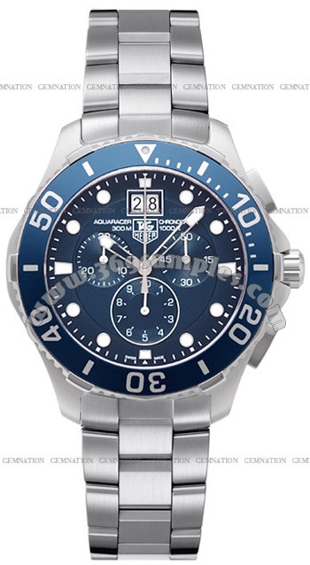 Tag Heuer Aquaracer 5 Chronograph Grand-Date Mens Wristwatch CAN1011.BA0821