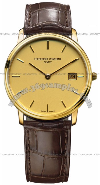 Frederique Constant Index Slim Line Mens Wristwatch FC-220SC4S5