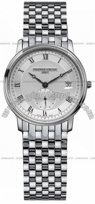 Frederique Constant Classics Slimline Small Second Mens Wristwatch FC-245M4S6B