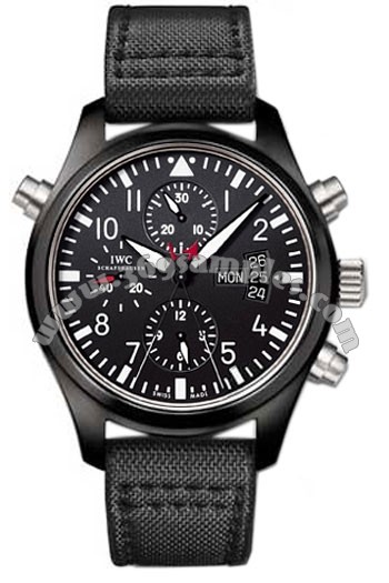 IWC Pilots Double Chronograph TOP GUN Mens Wristwatch IW379901