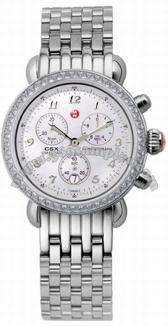 Michele Watch CSX 36 Diamond Ladies Wristwatch MWW03C000013