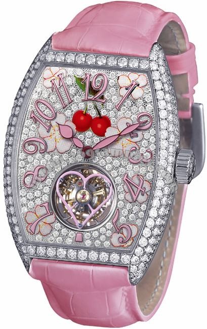 Franck Muller Cintree Curvex Sakura Small Ladies Ladies Wristwatch 3080 T D CD