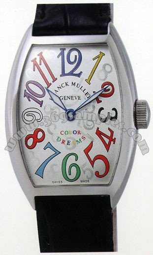 Franck Muller Mens Small Cintree Curvex Midsize Mens Wristwatch 5850 SC COL DRM O-7