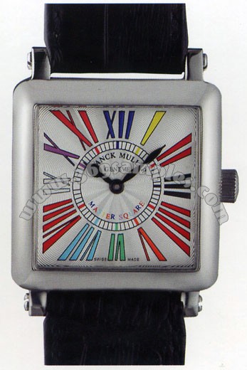 Franck Muller Master Square Mens Large Unisex Wristwatch 6000 H SC DT R-18