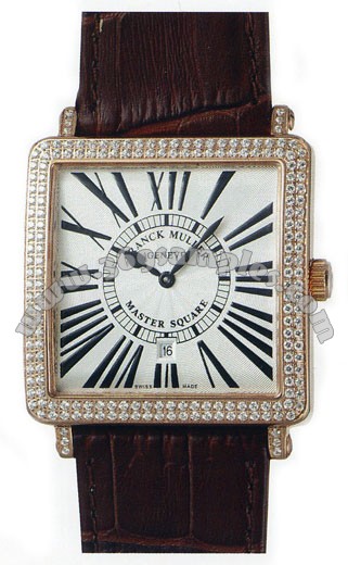 Franck Muller Master Square Mens Large Unisex Wristwatch 6000 H SC DT R-20