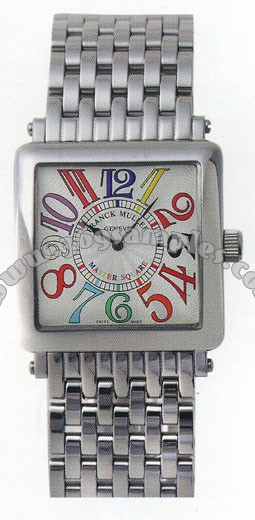 Franck Muller Master Square Ladies Medium Midsize Ladies Wristwatch 6002 L QZ COL DRM R-12