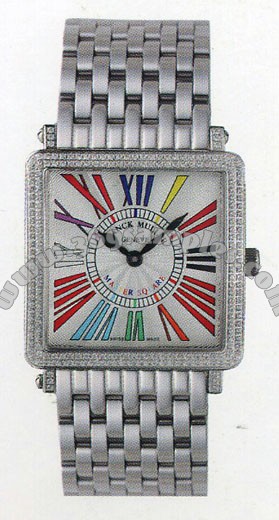 Franck Muller Master Square Ladies Medium Midsize Ladies Wristwatch 6002 L QZ COL DRM R D-1
