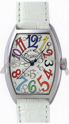 Franck Muller Ladies Medium Cintree Curvex Midsize Ladies Wristwatch 7502 QZ COL DRM O-1