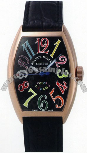 Franck Muller Ladies Medium Cintree Curvex Midsize Ladies Wristwatch 7502 QZ COL DRM O-5