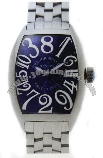 Franck Muller Cintree Curvex Crazy Hours Large Mens Wristwatch 7851 CH COL DRM O-11