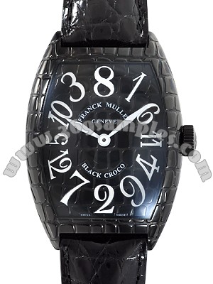 Franck Muller Black Croco Large Mens Wristwatch 8880CH BLK CRO