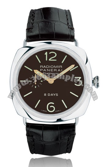 Panerai Radiomir 8 Days Platinum Mens Wristwatch PAM00198