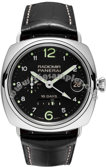 Panerai Special Editions Radiomir 10 Days GMT Oro Bianco Mens Wristwatch PAM00496