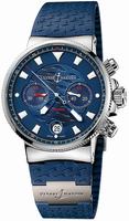 Replica Ulysse Nardin Marine Blue Seal Chronograph Mens Wristwatch 353-68LE-3