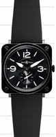 Replica Bell & Ross BR S Quartz Black ceramic Unisex Wristwatch BRS-BL-CERAMIC/SRB